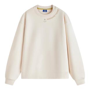 【张新成同款】NAVIGARE意大利小帆船宽松圆领卫衣休闲套头打底衫