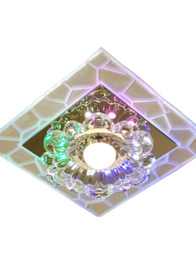 过道走廊玄关led七彩筒灯
