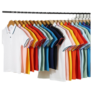 亲子t恤短袖定制Polo儿童翻领衫园服校服印字幼儿园老师学生班服