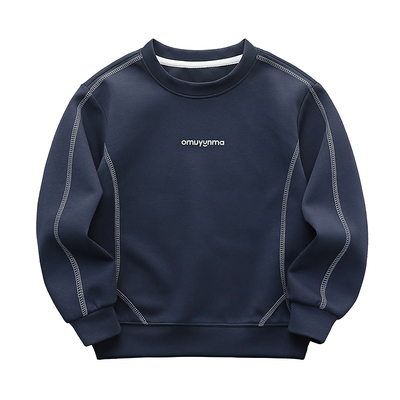 男童加绒卫衣秋冬装2025新款