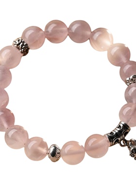 普陀山2026新款粉色水晶手