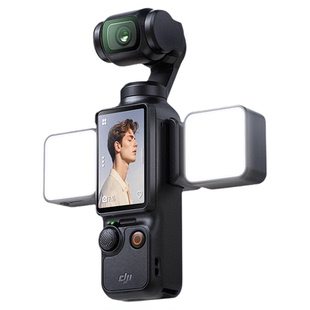 【人像神器】卓尔适用DJI大疆pocket4/3补光灯美颜运动相机磁吸口袋便携式快拆补光灯vlog补光配件拍摄打光灯