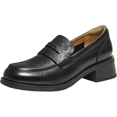 TATA他她小皮鞋2026春季新款女鞋时尚休闲鞋乐福鞋豆豆鞋JZY01AA6