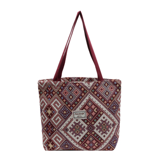 民族风包包大容量通勤托特包包2025帆布包单肩托特包大学生手提袋