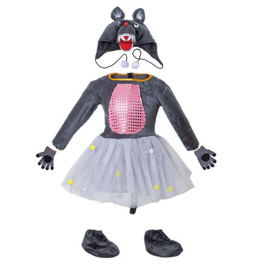 儿童大灰狼演出服小兔羊表演服装