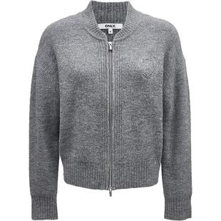 【ONLY奥莱】春季新款学院风刺绣宽松落肩开衫毛衣针织衫女