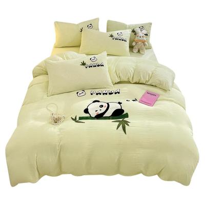 【纯棉全棉四件套】卡通毛巾绣~