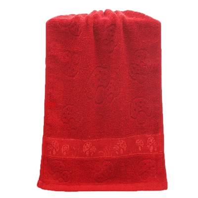 大红色毛巾浴巾棉包邮柔软吸水喜满月生日福寿脱孝结婚庆回礼帕子