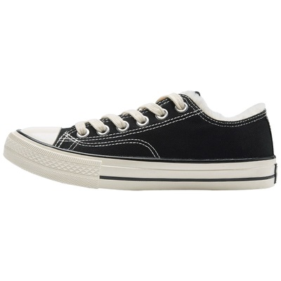 回力低帮加绒加厚情侣帆布鞋