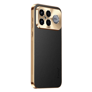 适用小米pocof8ultra手机壳f8pro荔枝纹保护套合金镜头f8u全包边por防摔电镀硅胶软男女poco海外国际版新款5g