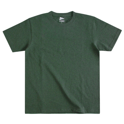 椒盐275g粗棉咔叽圆领短袖t恤