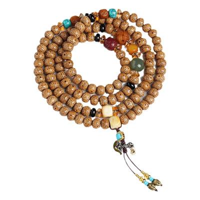 星月菩提子盘玩挂脖佛珠项链正品