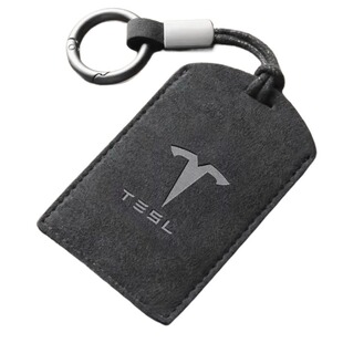 2024特斯拉卡片钥匙套Model y丫翻毛皮3高级保护套壳扣配件男女nf
