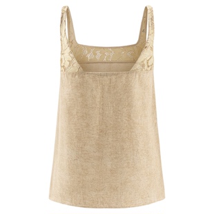 AUTI SEMINARIO X LOOKNOW2026春夏新品蕾丝拼接吊带上衣