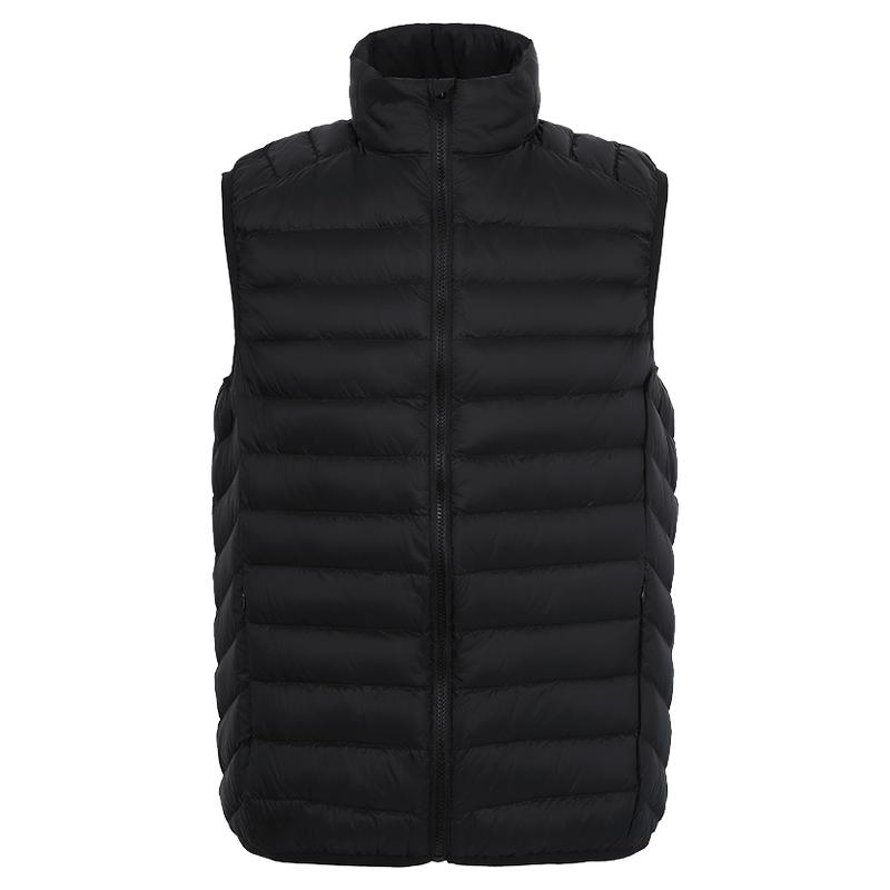 鸭鸭轻薄羽绒马夹男士立领短款2025年新款冬季时尚外穿马甲背心K