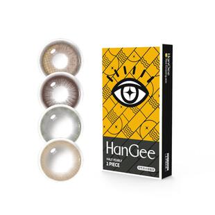 买一送一三明治美瞳半年抛小直径12mm自然棕隐形近视眼镜官方正品