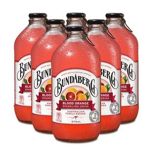 澳洲进口宾得宝Bundaberg血橙味气泡水果汁汽水饮料6瓶整箱装饮品