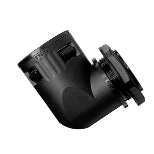 塑料波纹管直角弯头波纹管接头21.218.5PA66软管快速弯头90度连接