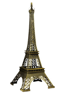 复古巴黎埃菲尔铁塔模型金属建筑摆件客厅电视柜酒柜桌面装饰礼品