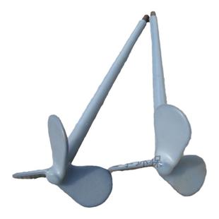 【优质】包塑桨叶 立式加药搅拌机器螺旋叶片 三叶式搅拌轴桨加厚