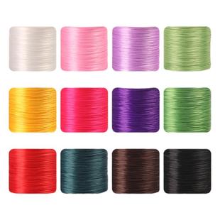 大卷红色手串弹力绳扁丝穿珠子的手链绳朱砂石榴石南红专用串珠线