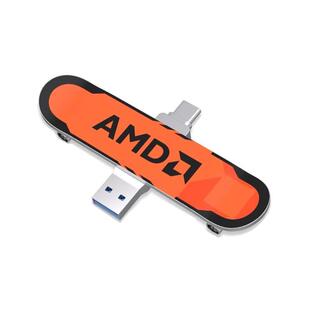 联想小新固态U盘128G AMD限量款type-c双接口手机电脑高速优盘
