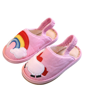 儿童拖鞋夏男童宝宝室内家用家居鞋防滑软底布鞋小孩女童凉拖鞋