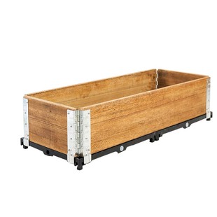 种菜专用箱防腐木花箱阳台种植箱定制花箱隔断户外花盆移动托盘箱