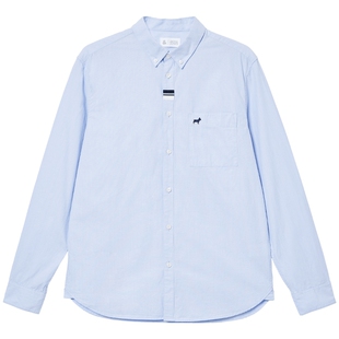 杰克琼斯男装衬衫2026春季新款纯棉通勤休闲长袖衬衣面试伴郎商务