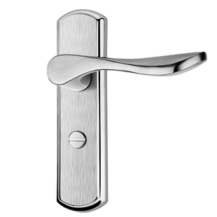 卫生间门锁厕所洗手间浴室锁通用型室内铝合金门把手单舌家用大门