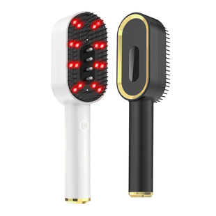 红光梳头部头皮按摩梳电动梳子红外线红蓝激光育发液生发液上药器