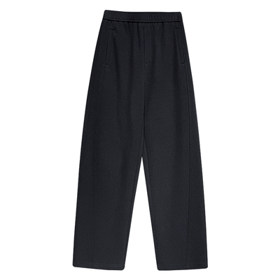 新款灰色高级感桑蚕丝羊毛云朵裤