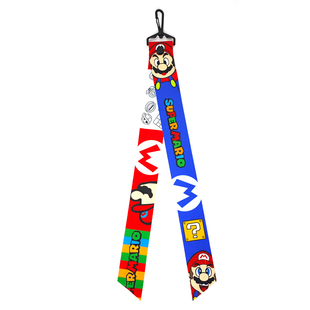 卡通滑雪飘带头盔单板儿童装饰织带滑雪服饰背包拉链雪地个性挂件