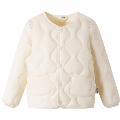 安奈儿童装男童女童短款羽绒服冬新款校服神器亲子装保暖时尚外套