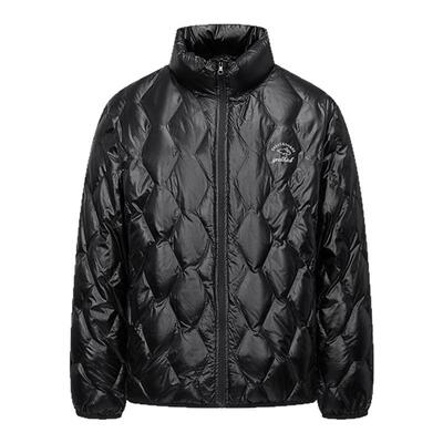 BRAVE&SHARK勇士鲨鱼男士轻薄羽绒服时尚亮面短款冬新款保暖外套