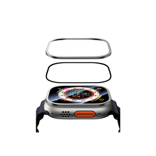 弗尔膜斯适用苹果手表膜applewatchUltra保护膜钛合金边框钢化膜
