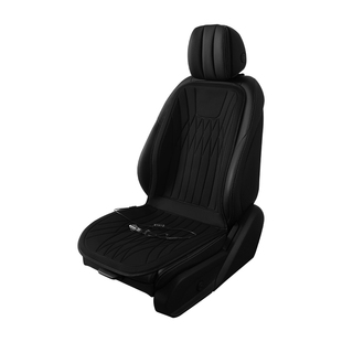 石墨烯汽车加热坐垫冬季单座椅车载电加热改装毛绒座垫12V24V优选