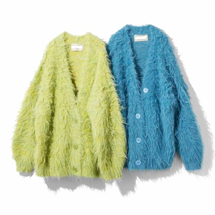 毛衣女新款慵懒风加厚宽松毛混柔软轻盈有大码外贸出口日单开衫