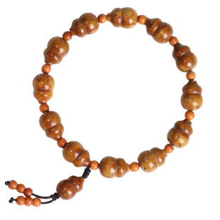 紫金鼠葫芦手串天然文玩雕刻三眼菩提子手链文玩男女款饰品礼物