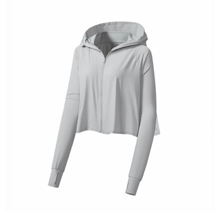 原纱锦纶防晒衣女士2026夏季薄款防晒服防紫外线透气凉感短款外套