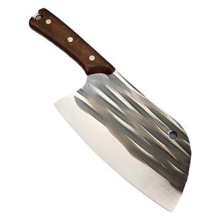 锻打菜刀家用斩切刀锋利高锰钢砍切两用刀开刃超快厨师切片切肉刀