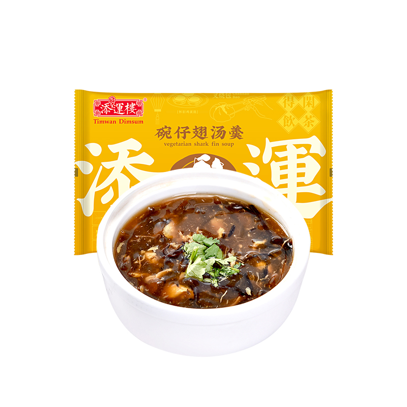 添运楼港式碗仔翅花胶鸡肉丝素翅羹鲍鱼冷冻速食汤羹香港街头小吃