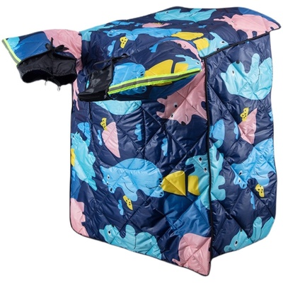 亲子双面四季通用电动车挡风被