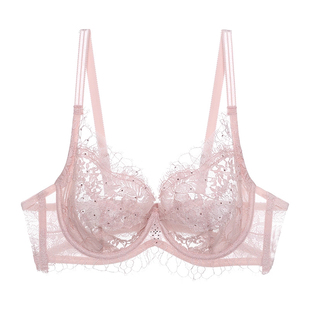 LC13DP1爱慕高端内衣LACLOVER兰卡文性感蕾丝超薄全罩大罩杯文胸