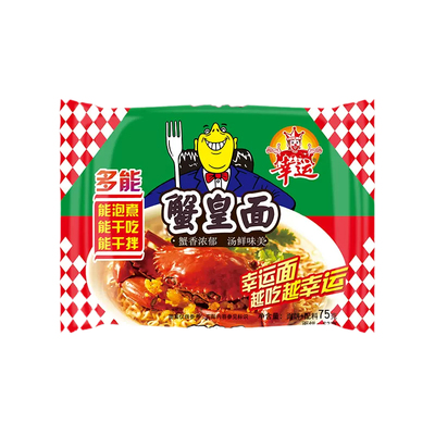 蟹黄蟹皇面潮汕幸运方便面幸运
