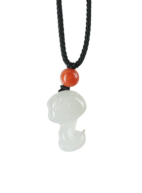 正品生肖蛇吊坠天然和田玉挂件属相猴六合吊坠马年首饰挂件送女友