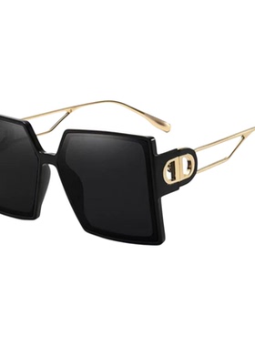 明星同款防紫外线方形欧美女墨镜