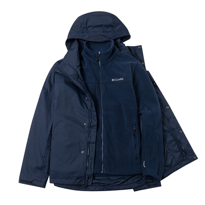 哥伦比亚冲锋衣外套男2025秋季新款户外防水抓绒内胆三合一夹克