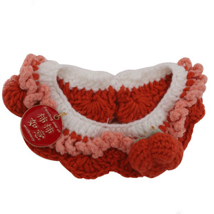 猫咪衣服新年围脖小狗猫猫小猫装饰狗狗帽子项圈喜庆宠物过年围巾