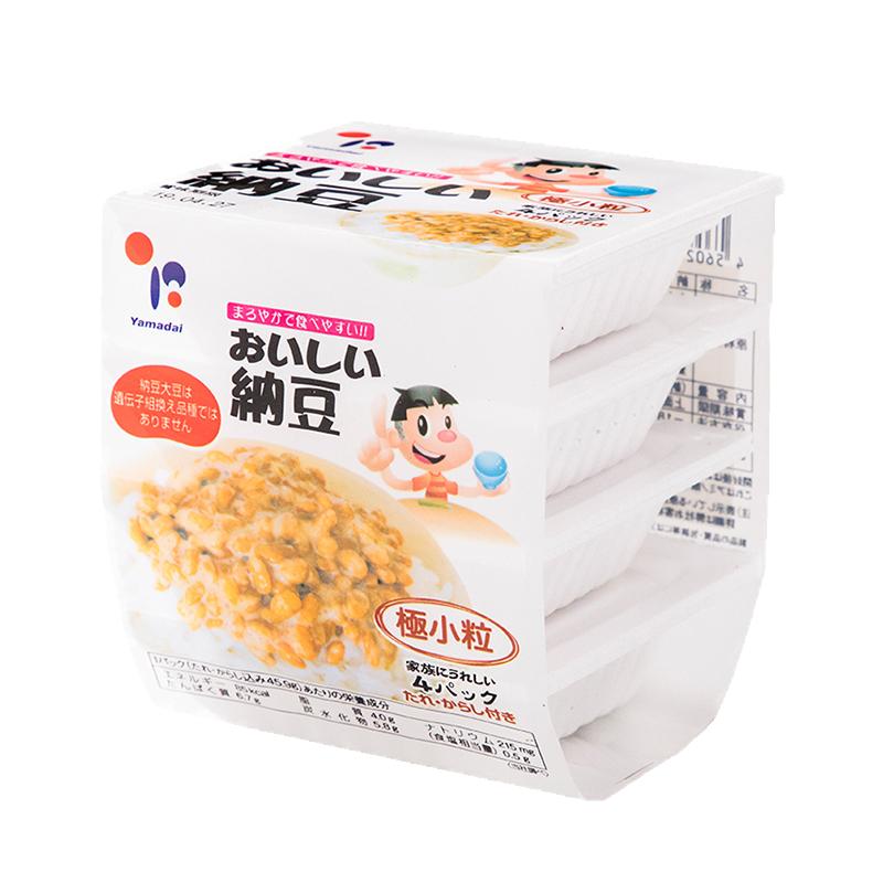 日本原装进口即食拉丝纳豆北海道山大小粒纳豆6组共24盒